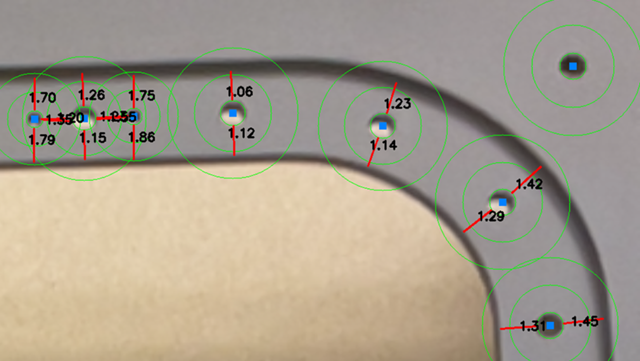 Part edge distance1280-1